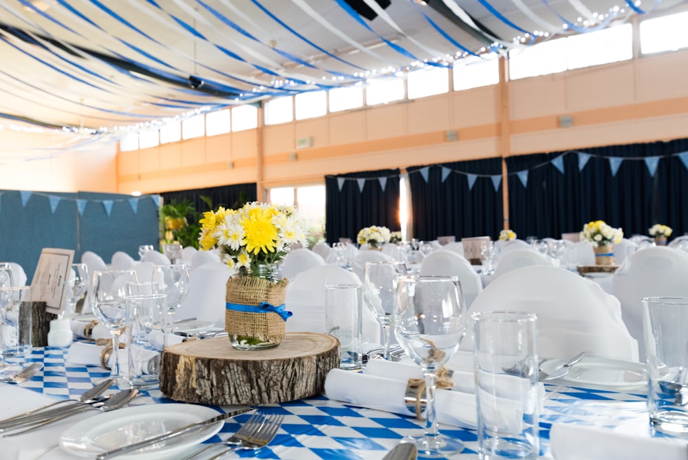 Wedding banquet setup